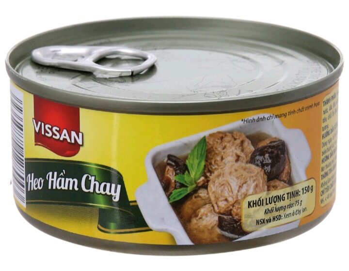 Heo hầm chay vissan hộp 150g date 2027