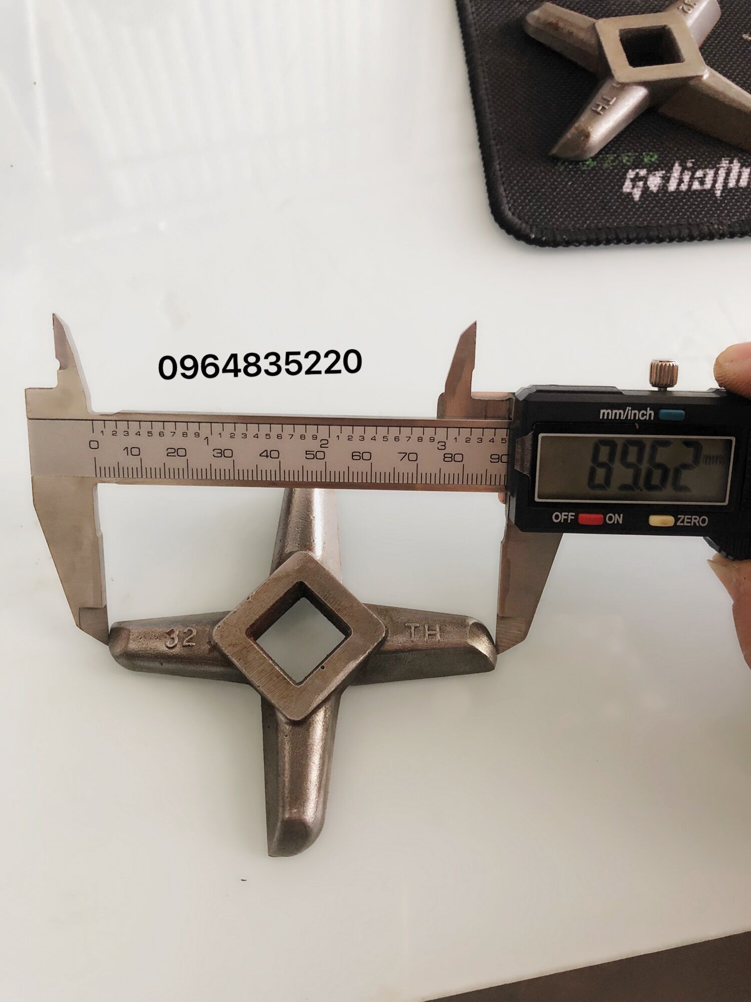 Dao đầu đùn thịt cối 32 - phụ kiện máy say đùn thịt , dao cối 32