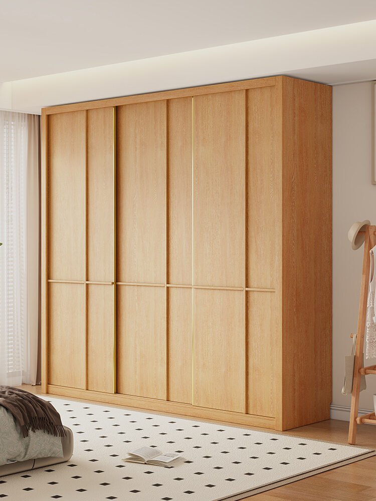 HAISHANGYUNJU | Custom-made ENF-level Skeleton Design Oak Sliding Door Closet Giá 53,011,000 Đồng*Miễn phí vận chuyển