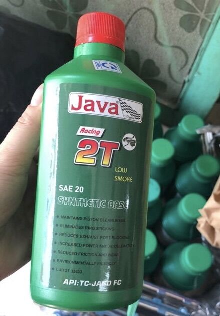 Nhớt 2T Java Racing pha xăng dành cho xe 2 thì siêu thơm nhập khẩu từ Mỹ - 500ML