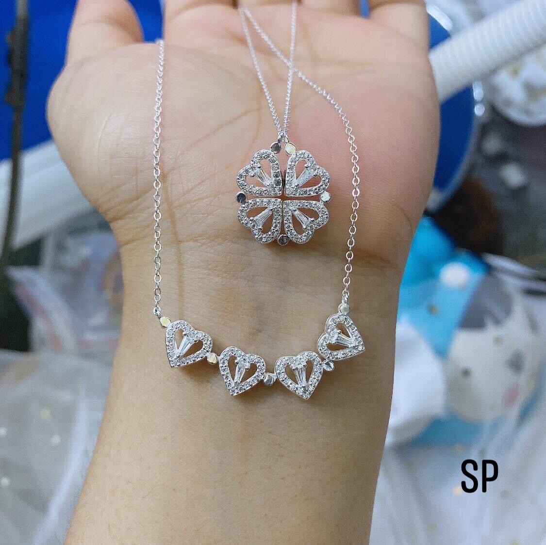 Dây chuyền tim bạc s925