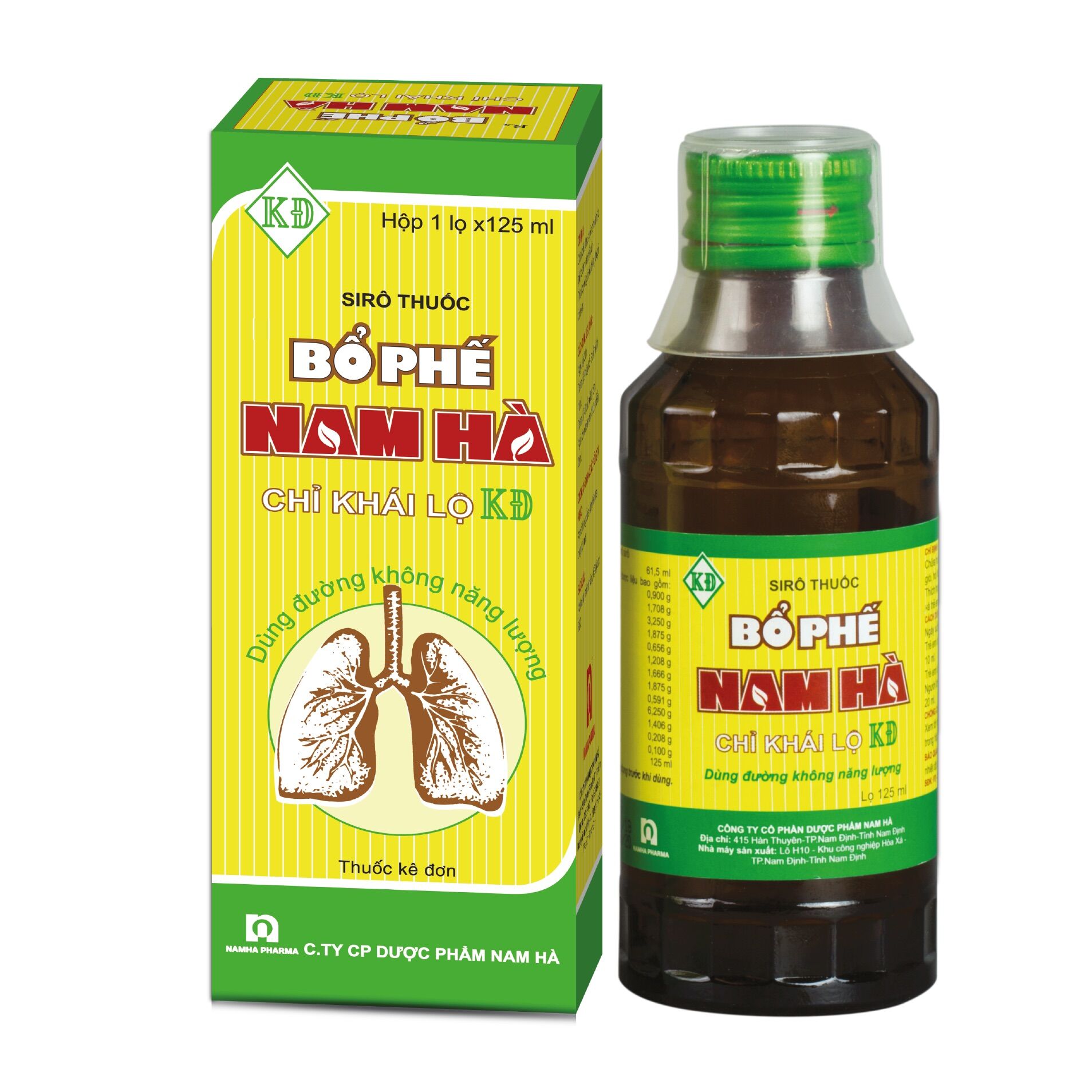 Siro bổ phế nam hà xc kđ