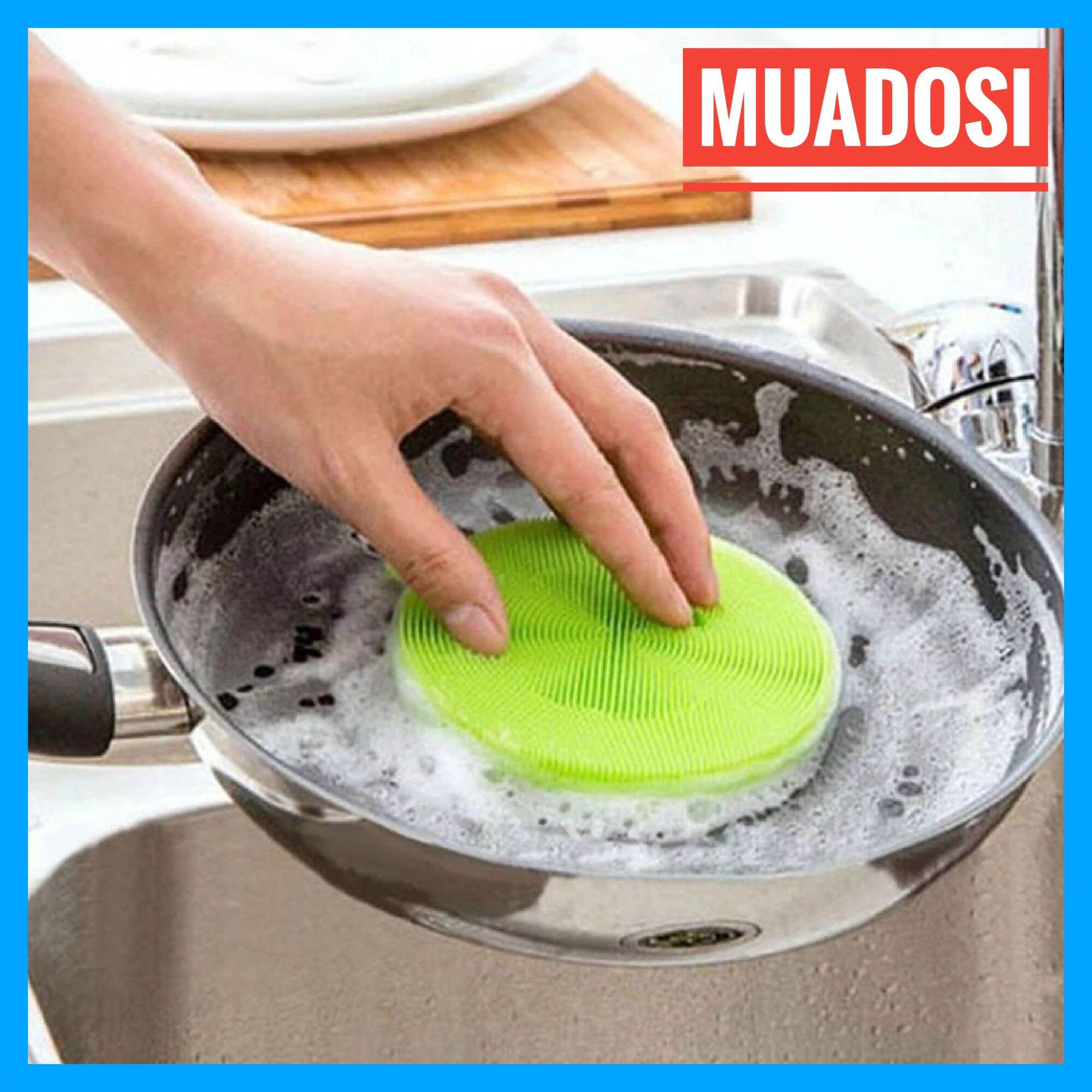 Miếng Rửa Chén Silicon Siêu Bền Sạch