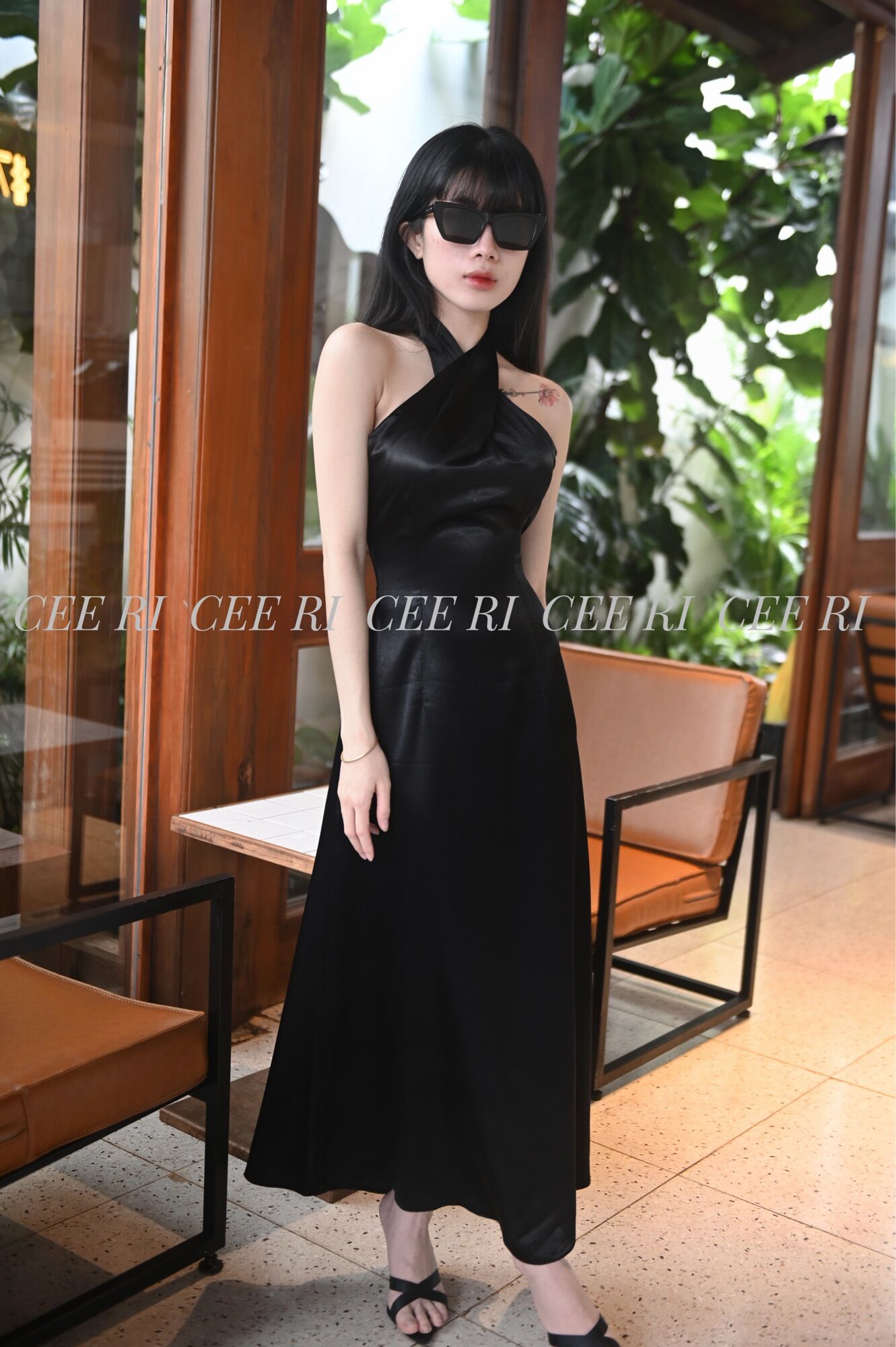 ẢNH THẬT ĐỘC QUYỀN SHOP CEERI- Mẫu lụa cổ yếm