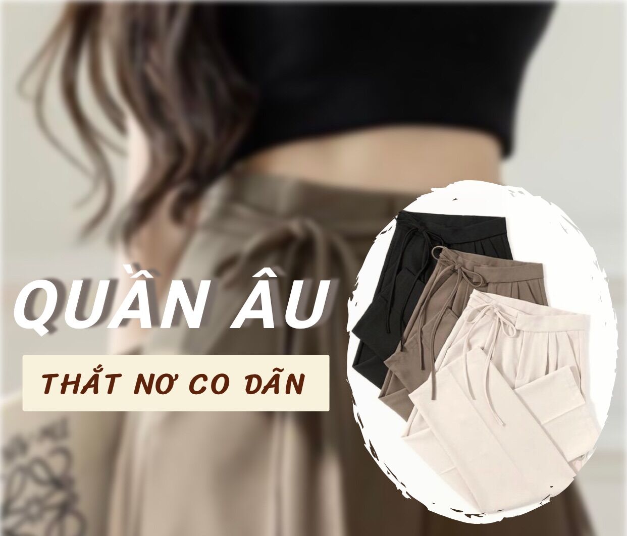 Quần Âu Nữ Thắt Nơ