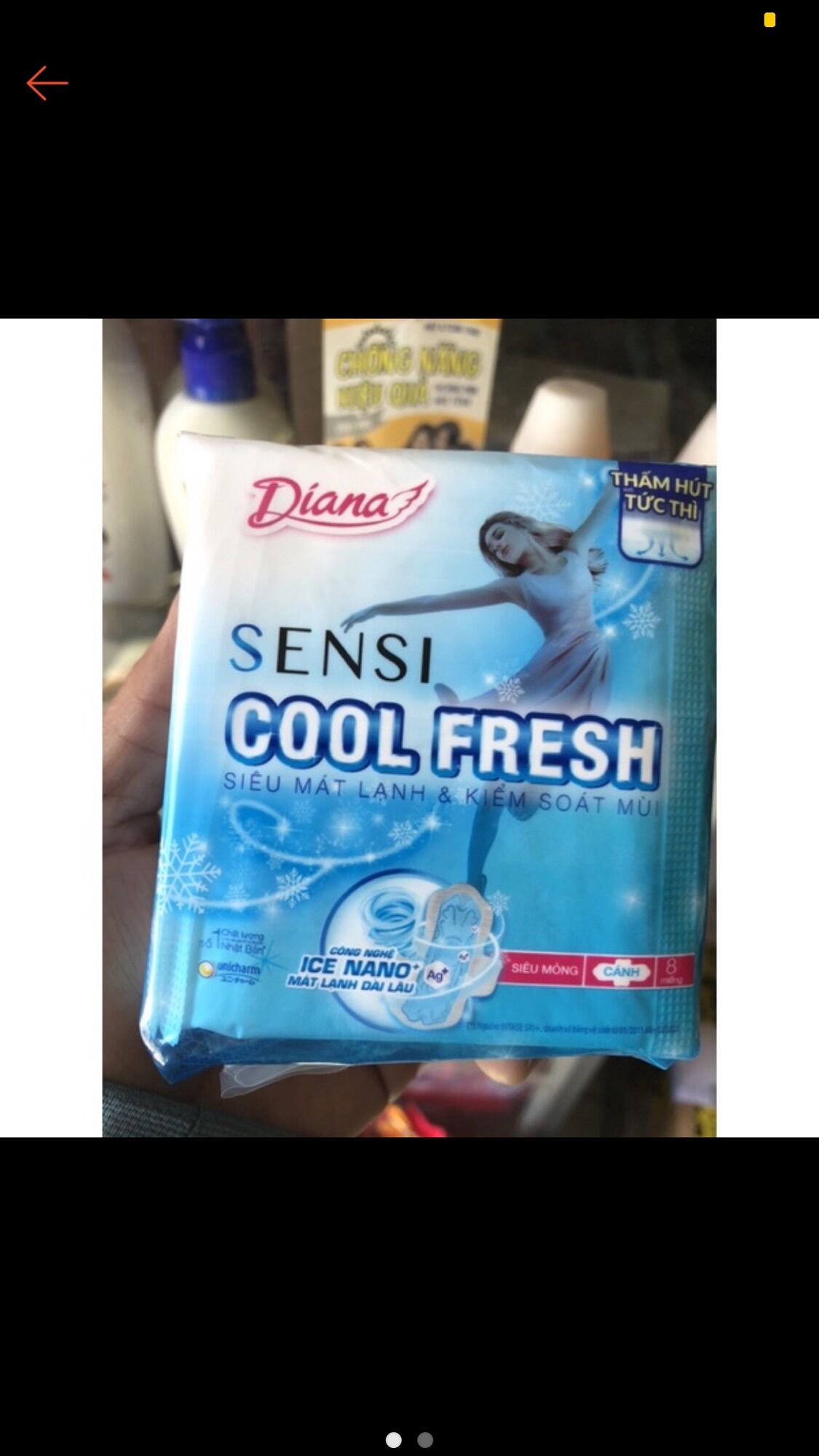 Băng vệ sinh Diana coolfresh mới 8 miếng