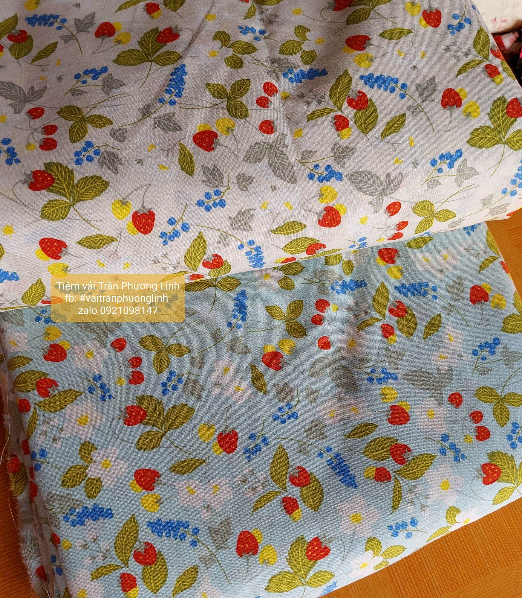 VẢI THÔ COTTON HOA, KHỔ NGANG 1m5