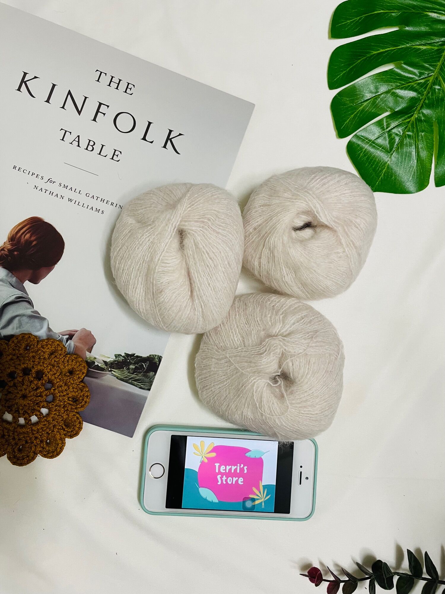 Yarn - Len Mohair- Sợi mảnh và đẹp - Siêu ấm Siêu dôi sợi - Cỡ sợi 1.0mm | Terri Store