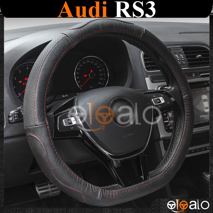 Bọc vô lăng D cut Audi RS3 Dcut da cacbon cao cấp - OTOALO