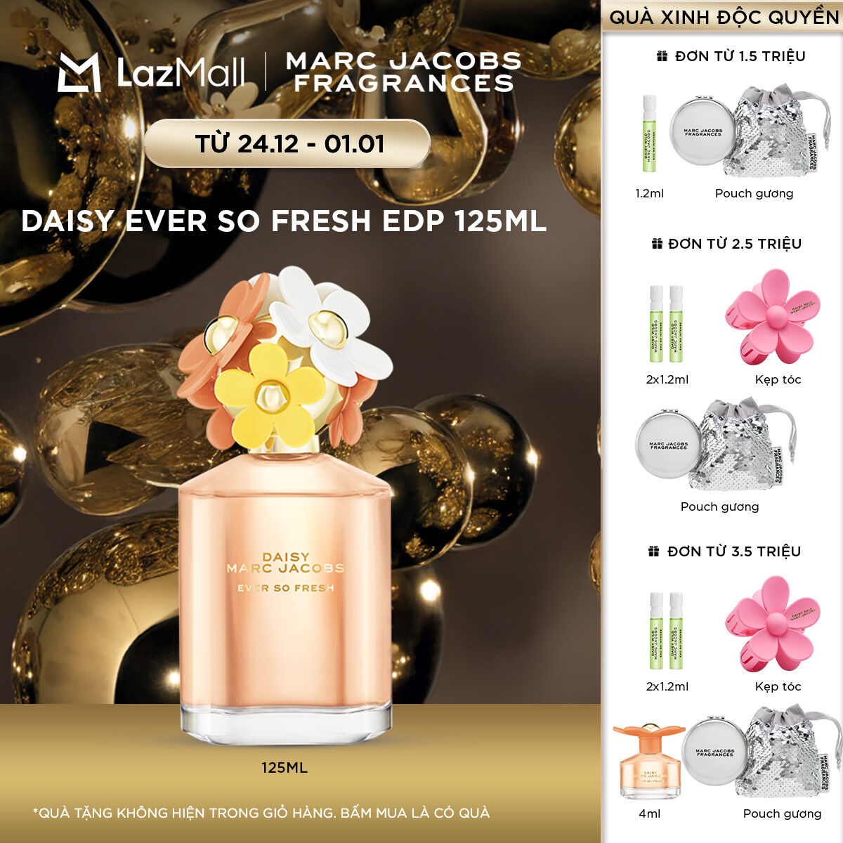  Nước hoa Nữ Marc Jacobs DAISY Ever so Fresh EDP 125ml 
