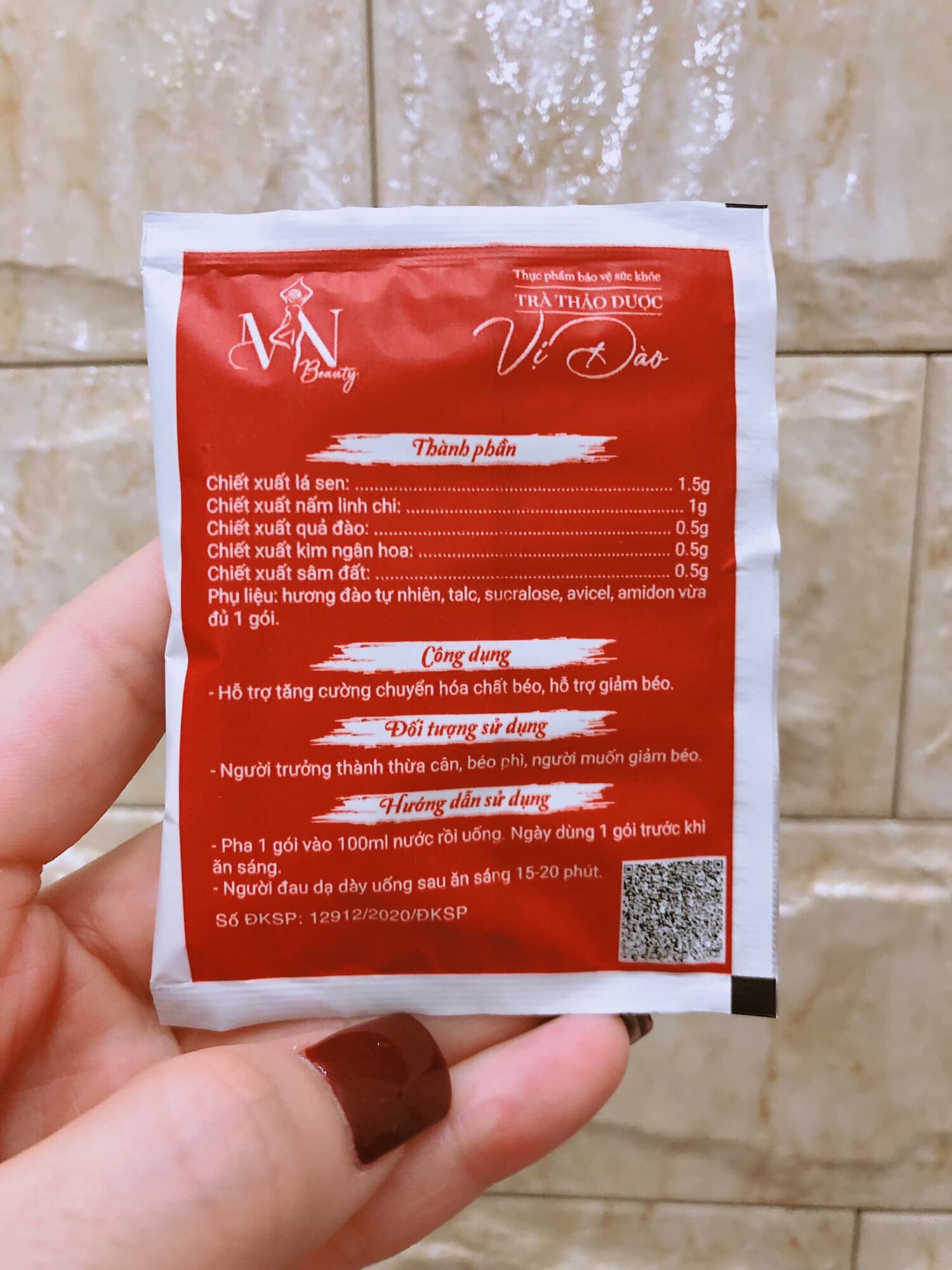 Trà giảm cân vị đào MN Group chính hãng