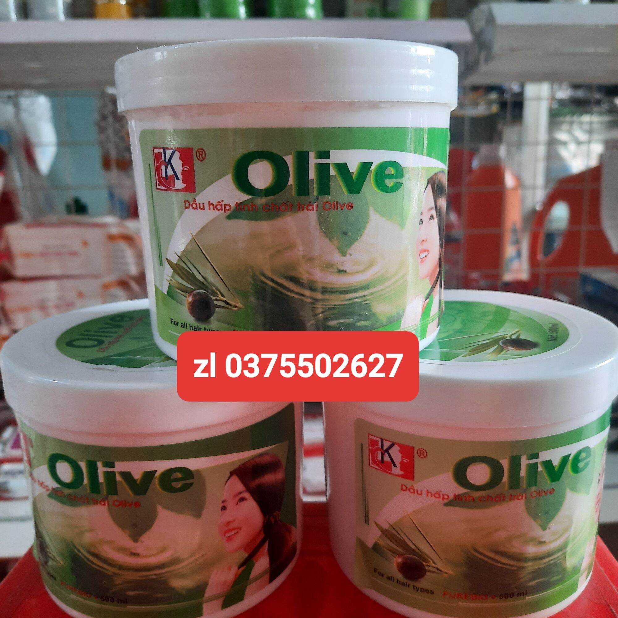 hấp dầu dưỡng tóc olive 500ml