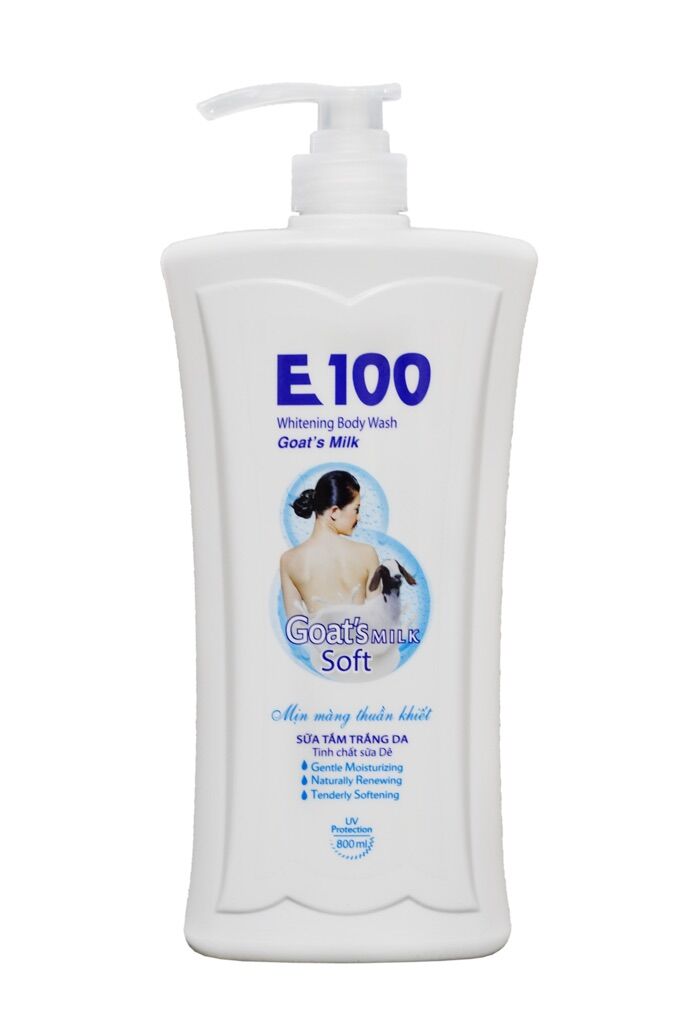 Sữa tắm e100 màu trắng 1l2
