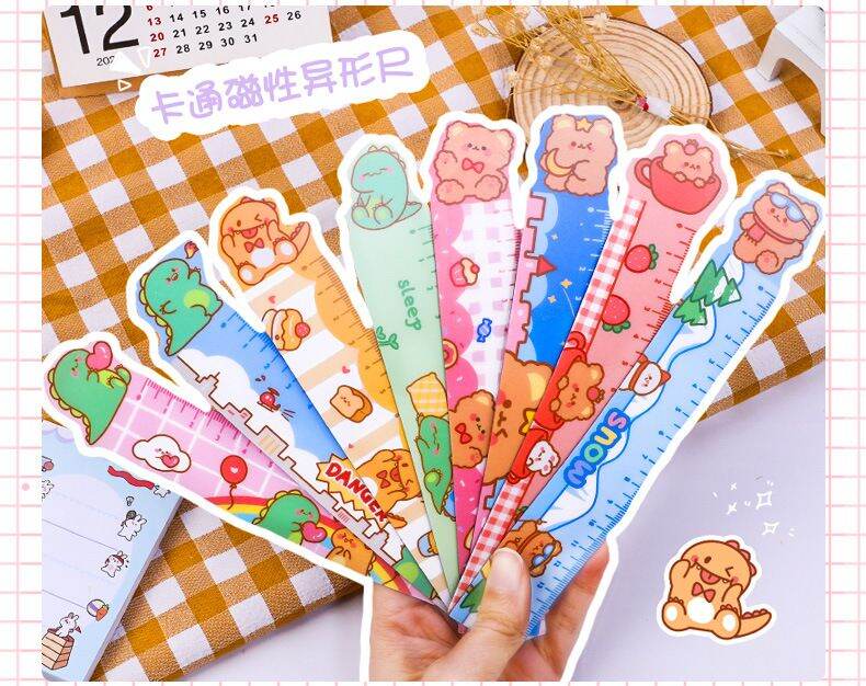 Thước kẻ hình nam châm cute monster linhtinhxoeng
