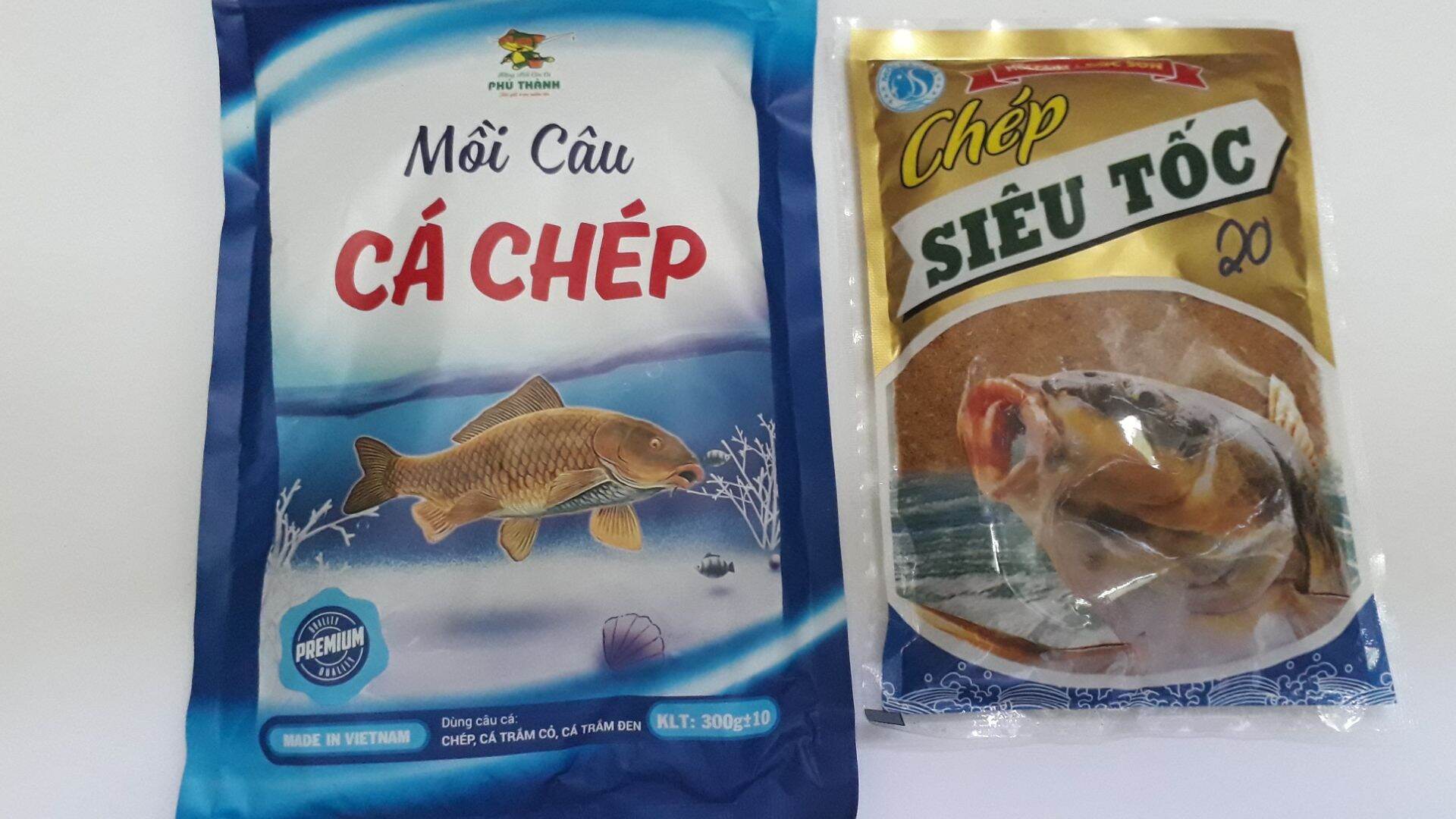 Combo 2 gói mồi câu cá chép và mồi câu chép siêu tốc c