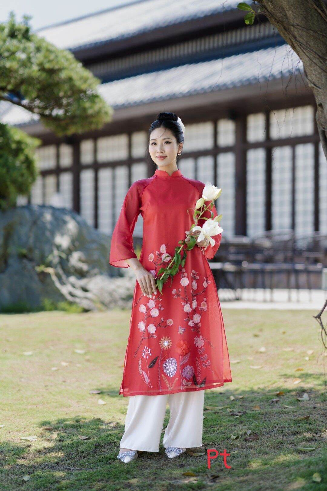 Áo dài cách tân tơ lụa 4 tà ảnh thật 100% chuẩn thiết kế cao cấp bán giá sỉ