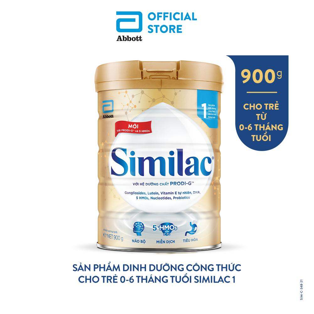 Sữa bột Similac 1 900g dinh dưỡng 5G mới
