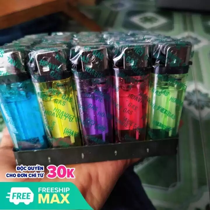HỘP QUẸT GA 50 CÁI HOA VIỆT.