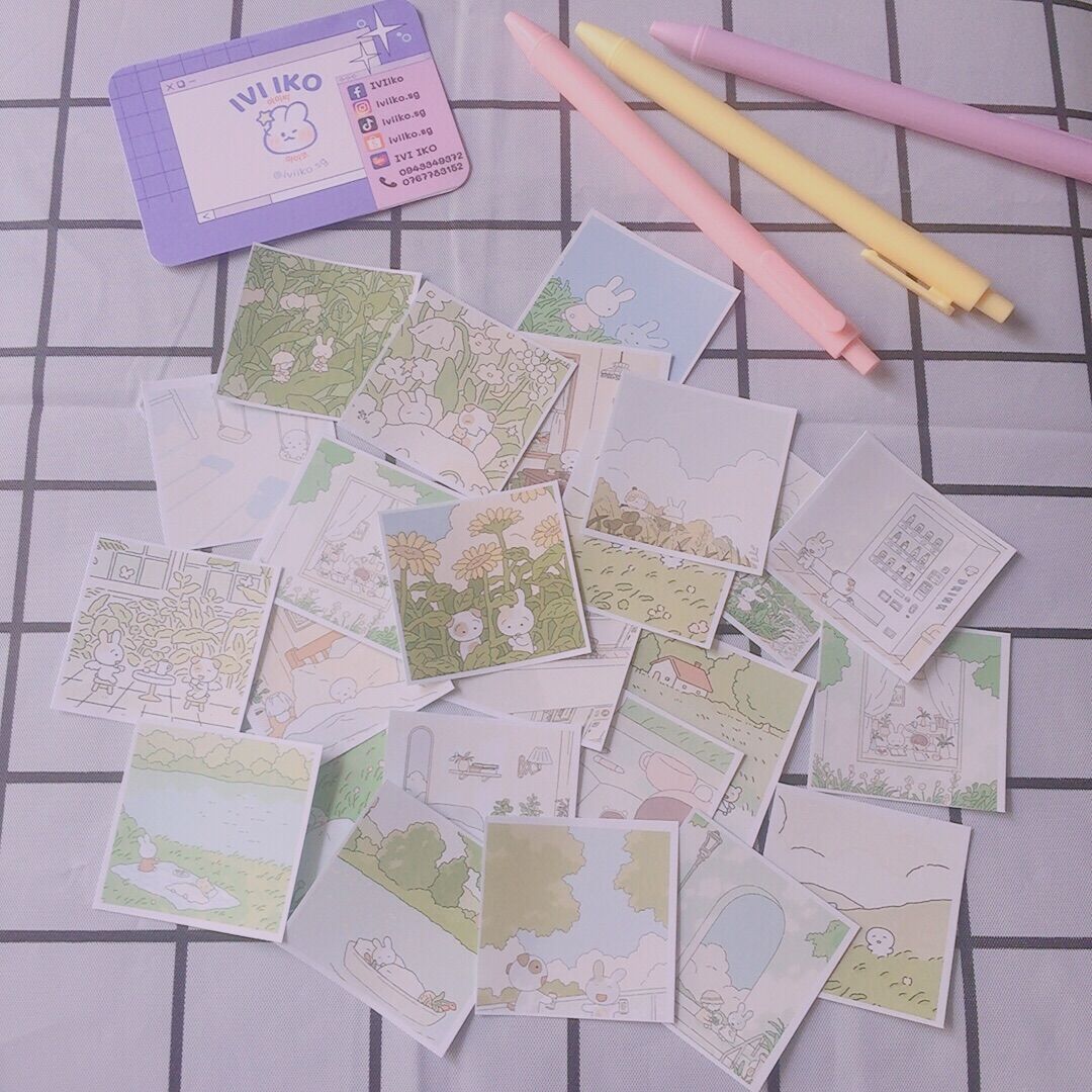 Set 24 sticker OUIE (5x5cm) | IVI IKO