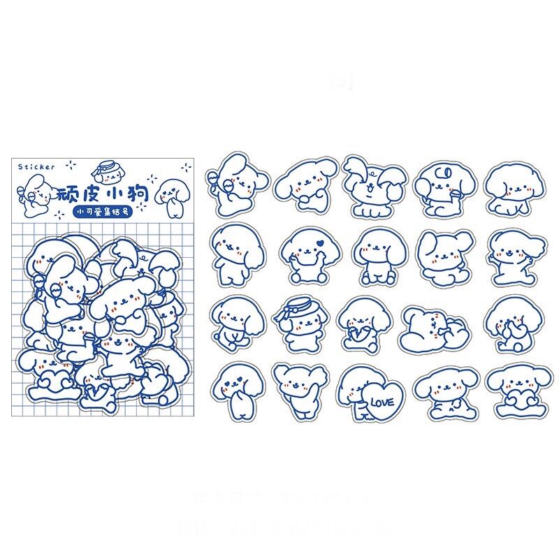 Set 40 miếng sticker phong cách anime trang trí
