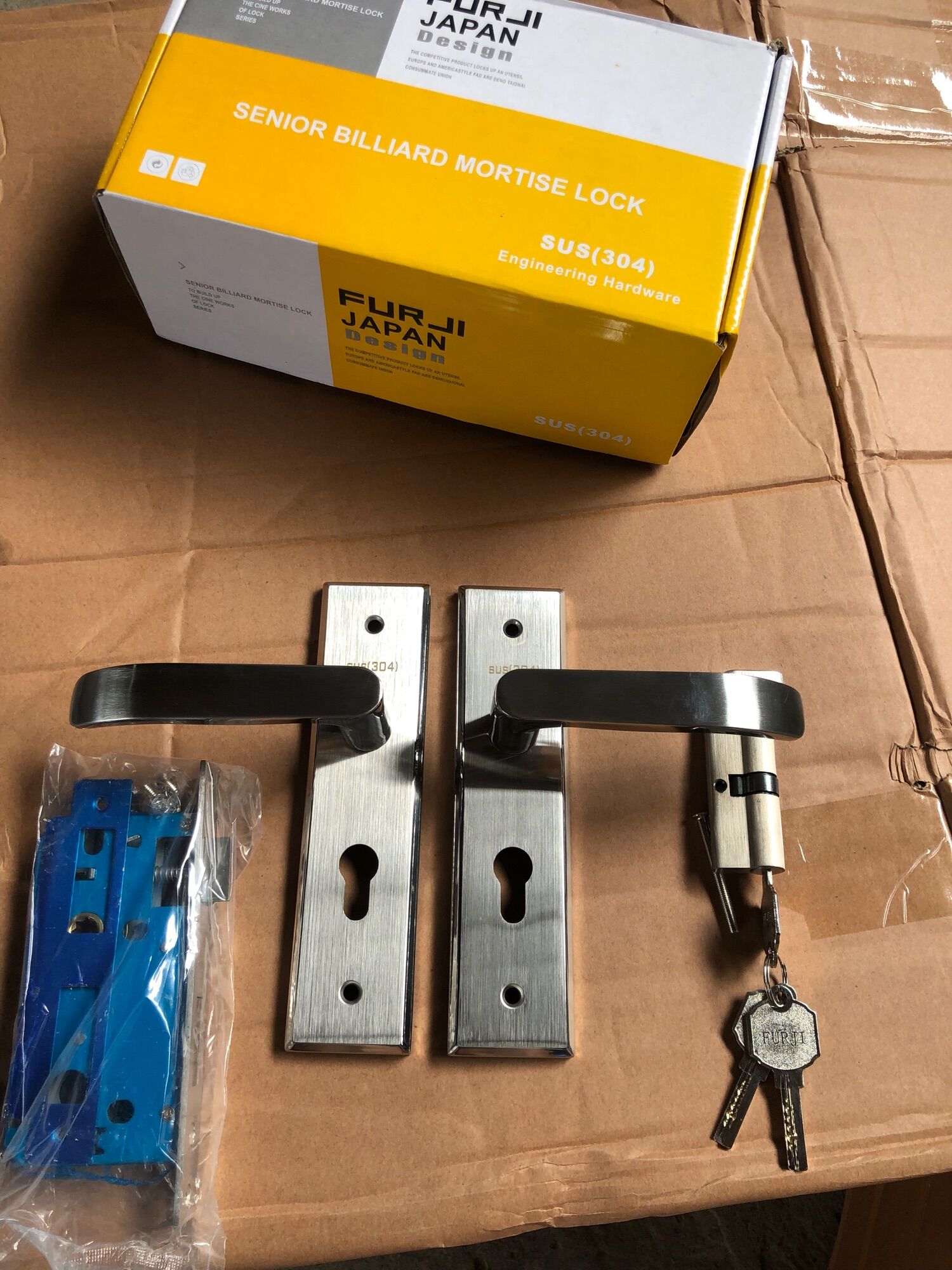 Khoá inox tay gạt Furji japan chính hãng