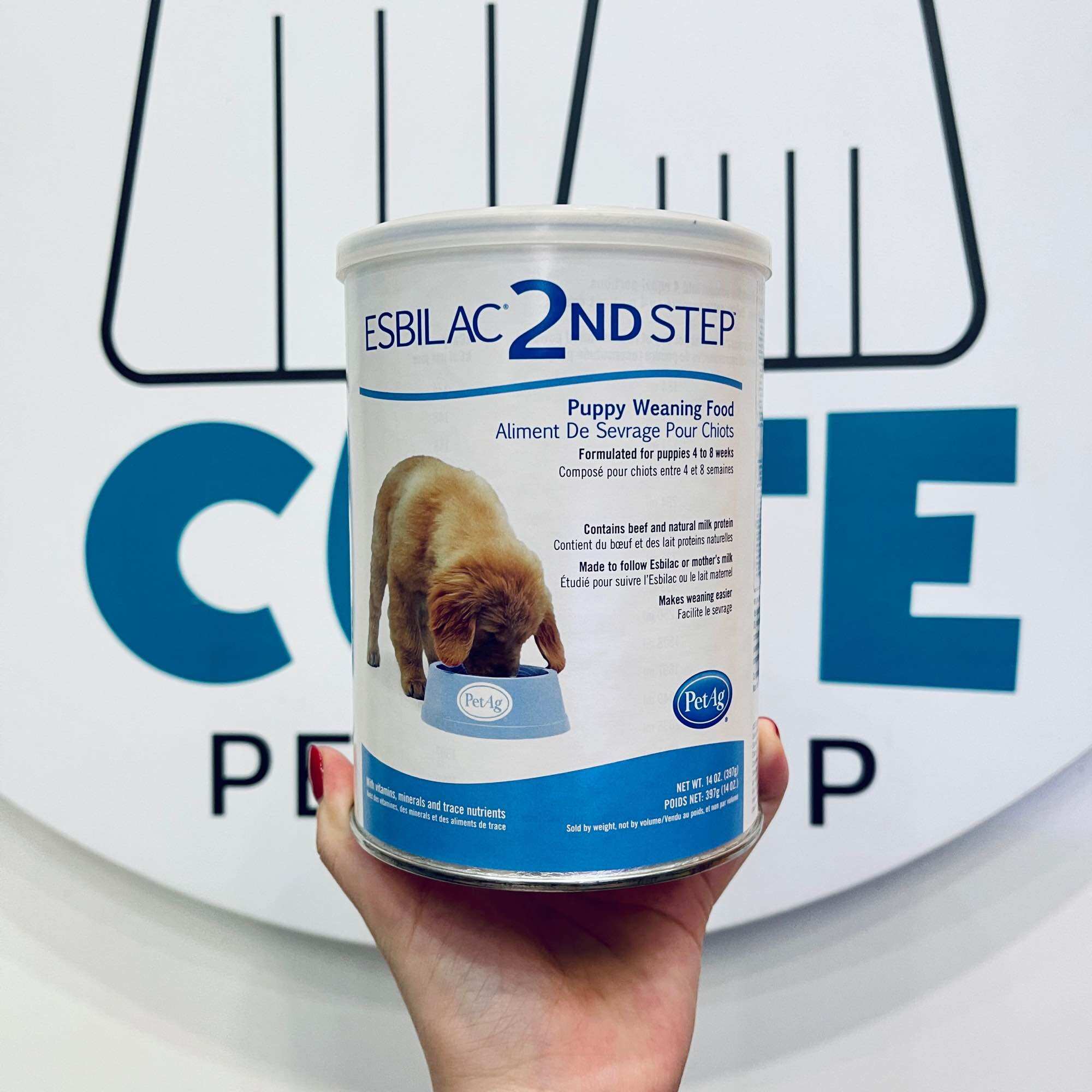 Sữa bột esbilac 2nd step tập cai sữa cho chó lon 340gr