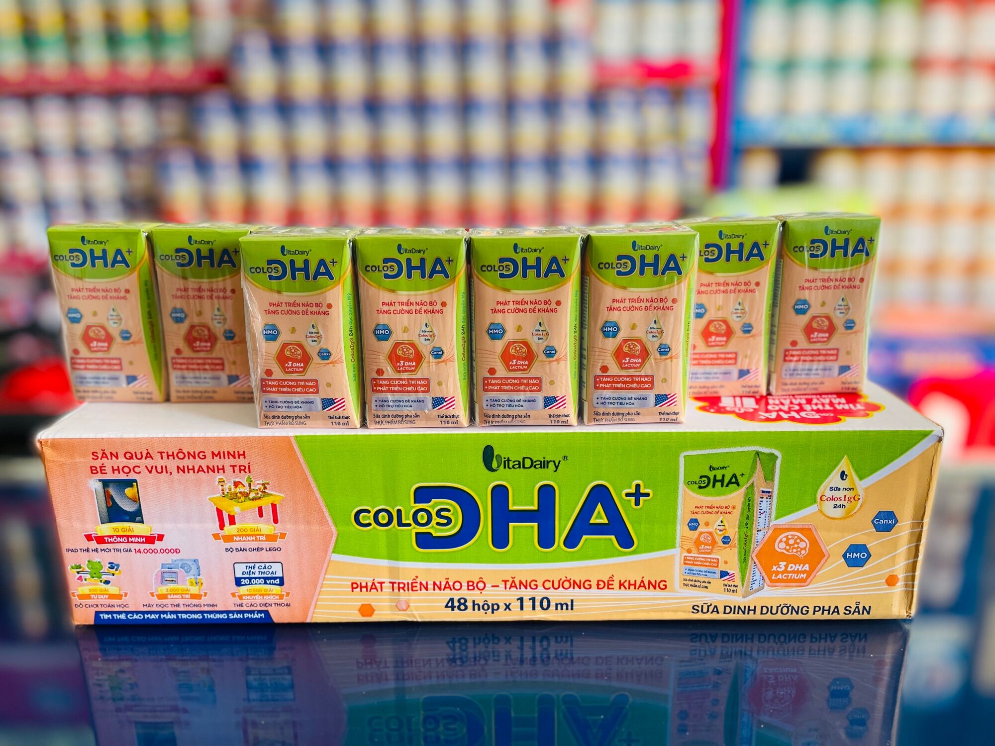 [Date 05/2024] Thùng Sữa Bột Pha sẵn Colos DHA 110ml (48 Hộp)