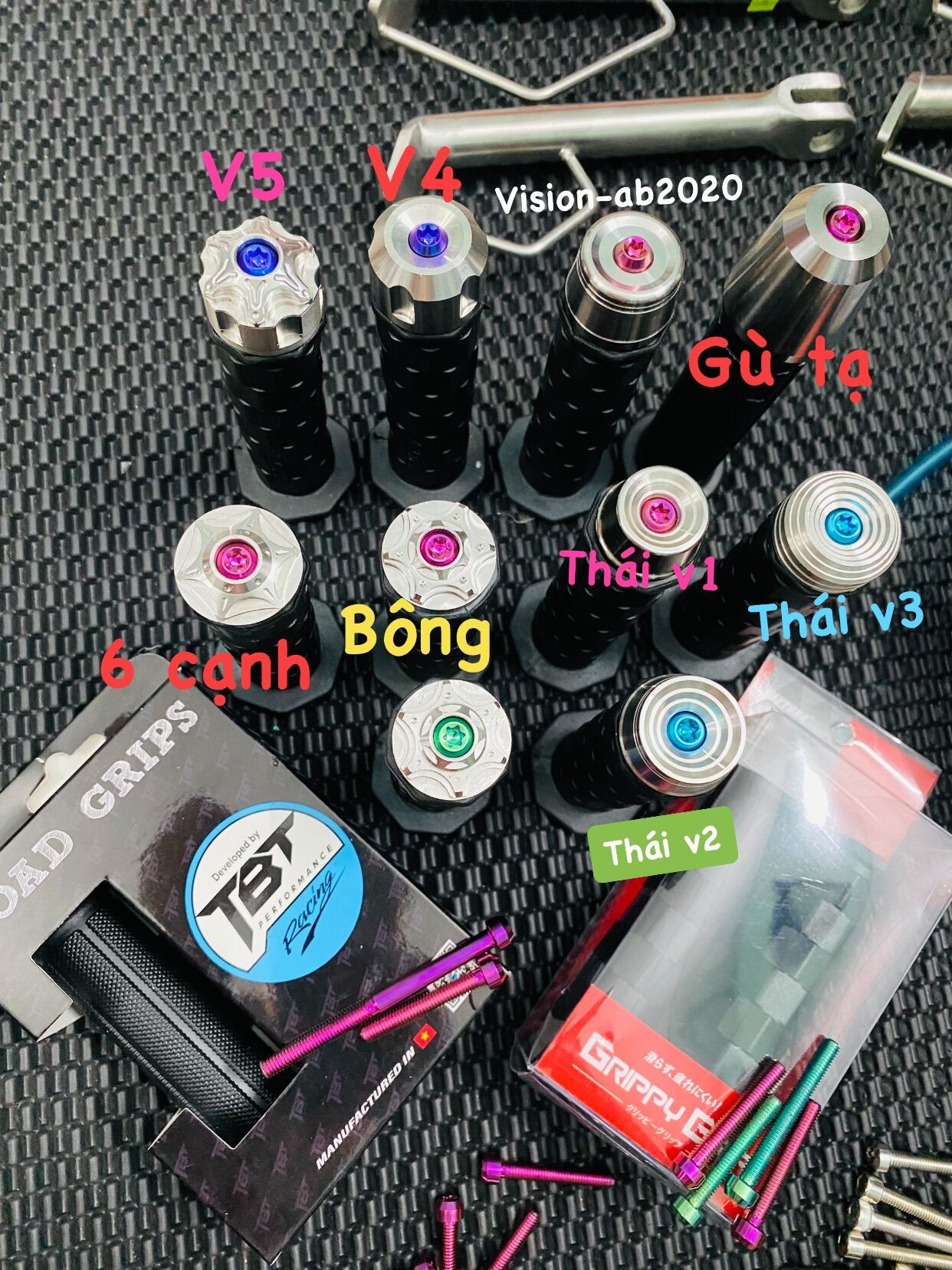 Gù tay lái tặng bao tay kèm ốc titan gr5