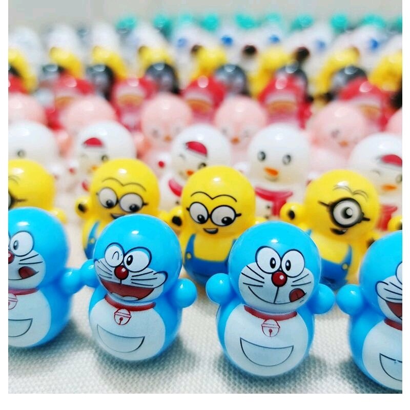 Đồ chơi lật đật mini 3.6 x 3.15 (cm) squid game, doremon, marvel