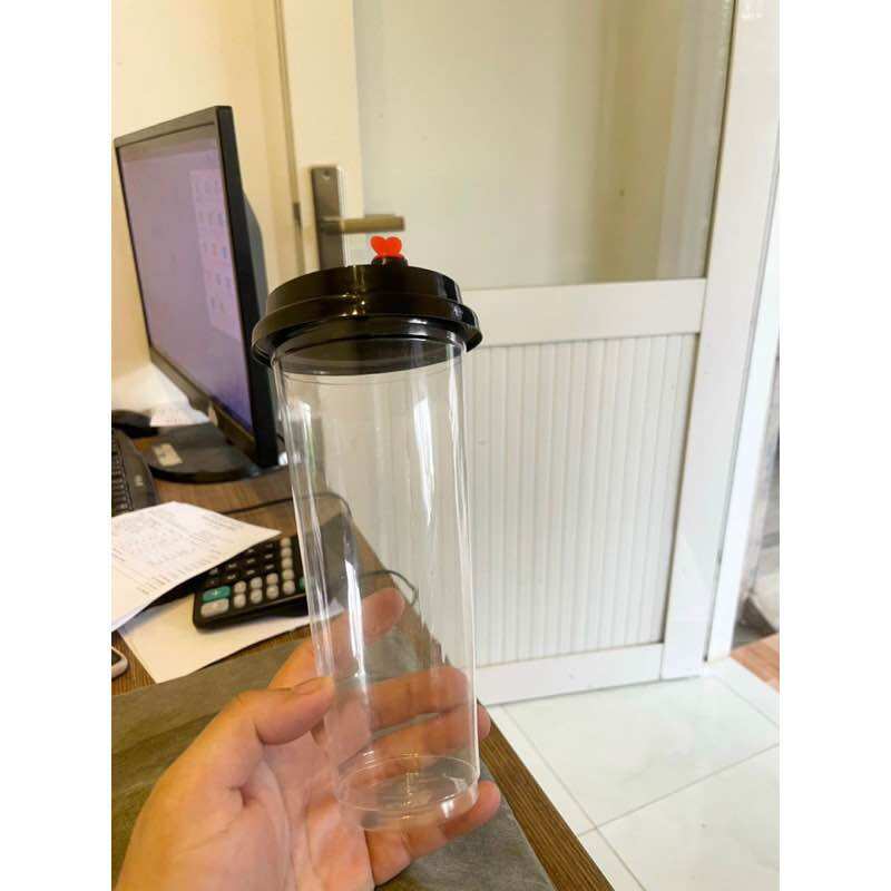 50 ly tim + nắp tim trong suốt 500ml -700ml phi 90