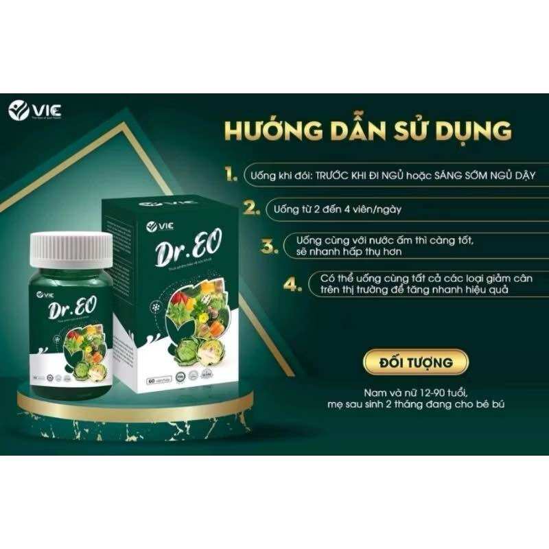 Viên uống Giảm Cân, Giảm Mỡ Bụng Dreo Hộp 60 viên Chính Hãng