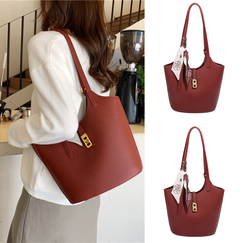 Túi Đeo Chéo Cưới Màu Đỏ Thời Trang Mới 2025 Túi Đeo Vai Nhỏ Sang Trọng Túi Đeo Chéo Cổ Điển Cho Đám Cưới Túi Xách Nữ PU Mềm