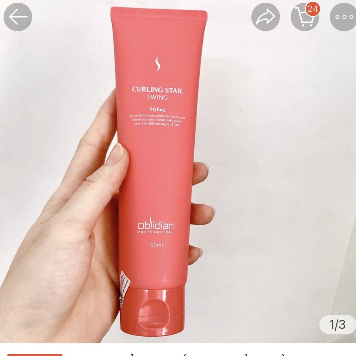 Gel tạo kiểu tóc uốn xoăn bồng bềnh - Obsidian Curling Star 2 Swing 150ml