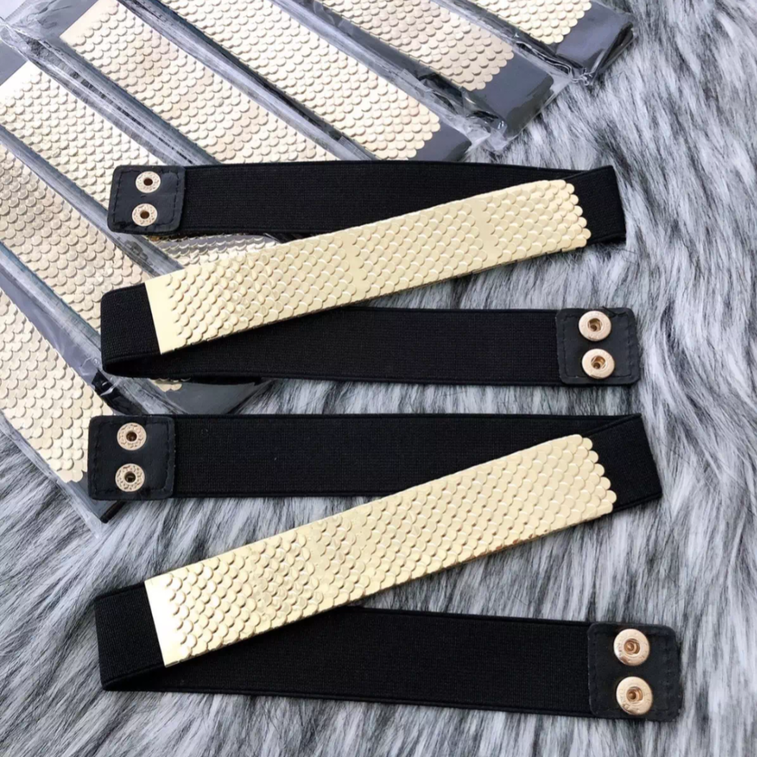 [HCM]Thắt lưng nữ thiết kế vảy cá bản 4,5 cm-PK181