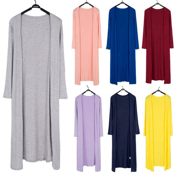 Áo Len Cardigan Modal Mỏng Dài Tay Mùa Xuân Hè Cho Nữ Áo Khoác Ngoài Chống Nắng Áo Len Chui Đầu Cổ Chữ V Dáng Ôm Dài Vừa Vặn