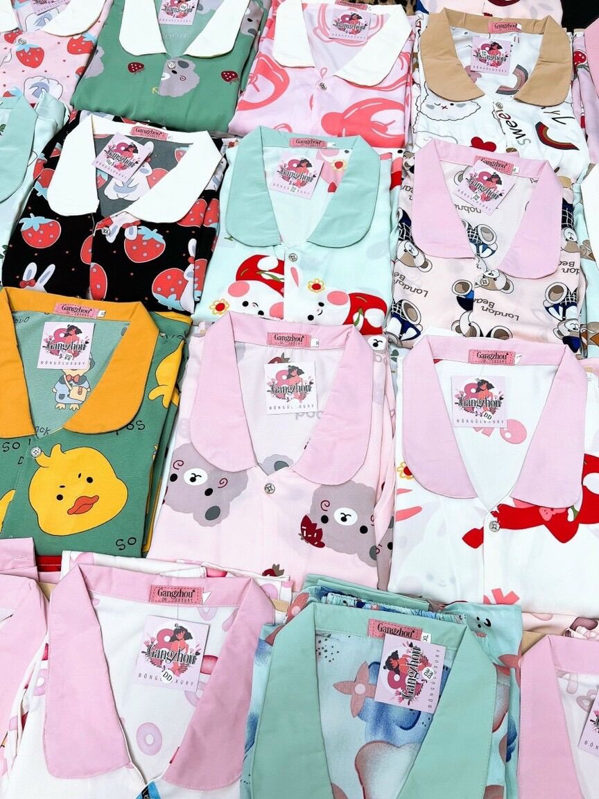 (BIGSIZE 50-80kg) Đồ bộ pijama tay dài quần dài MANGO mát mịn