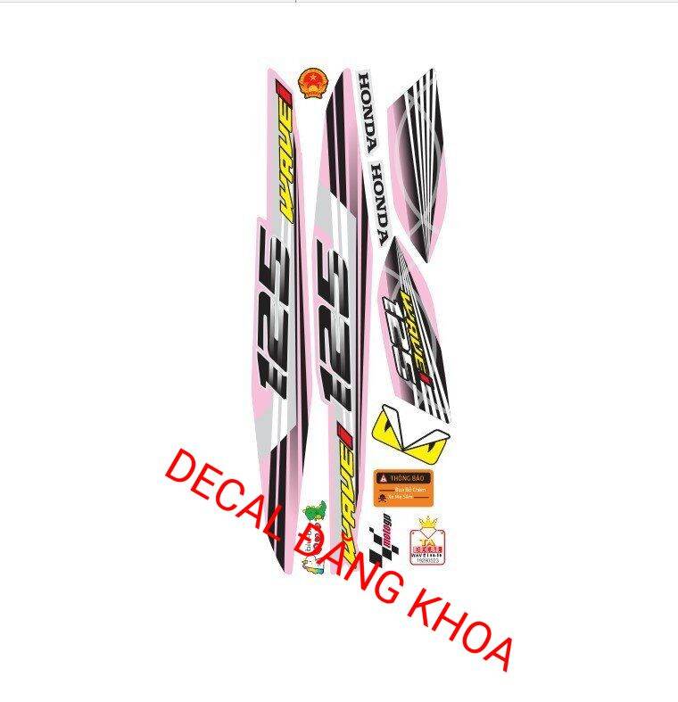 Tem xe WAVE 100 mẫu số 125i mới