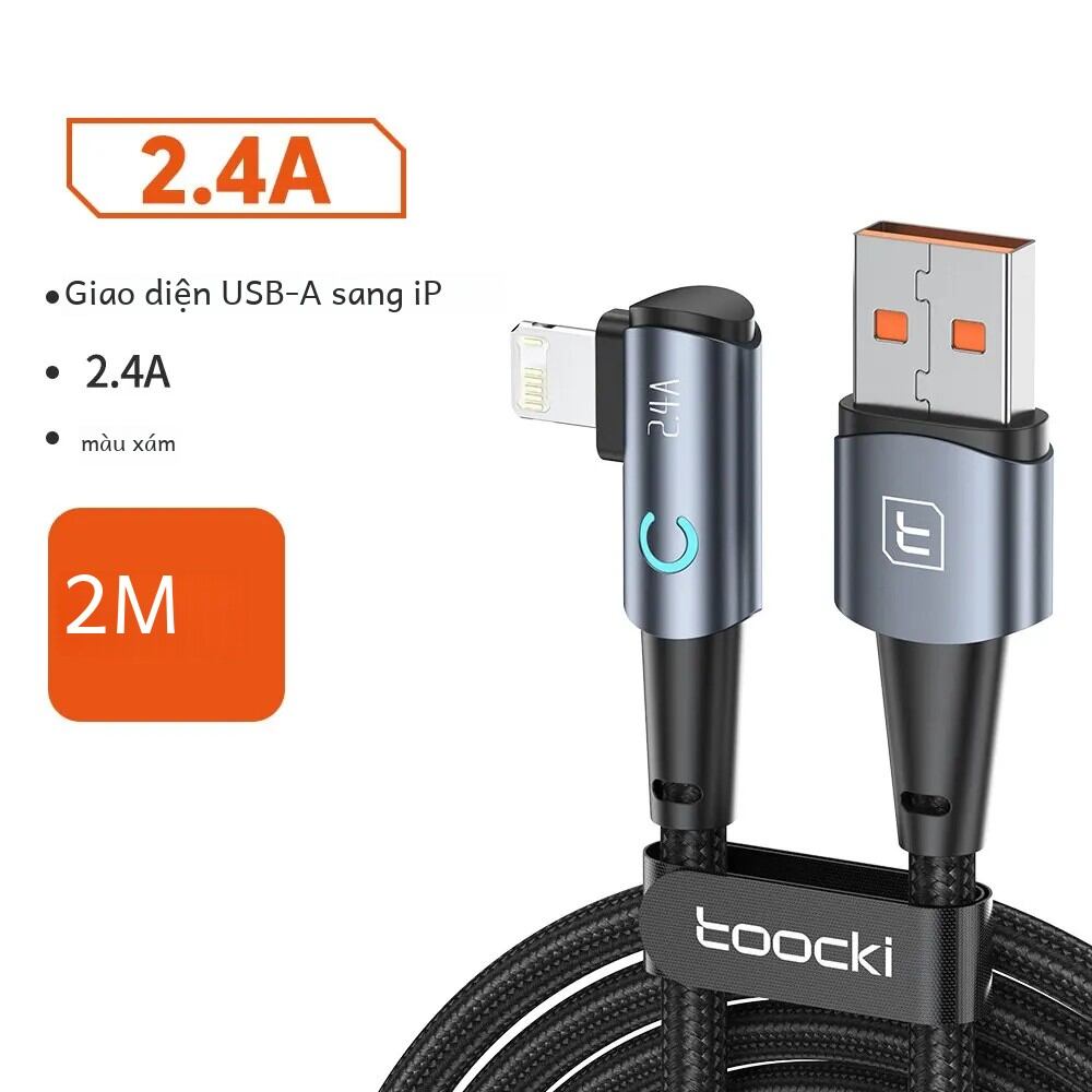 Toocki cáp usb cho iphone 14 13 12 11 pro max sạc nhanh sạc sét cáp dây usb dây đối với iphone 12 11 x xr 8 7