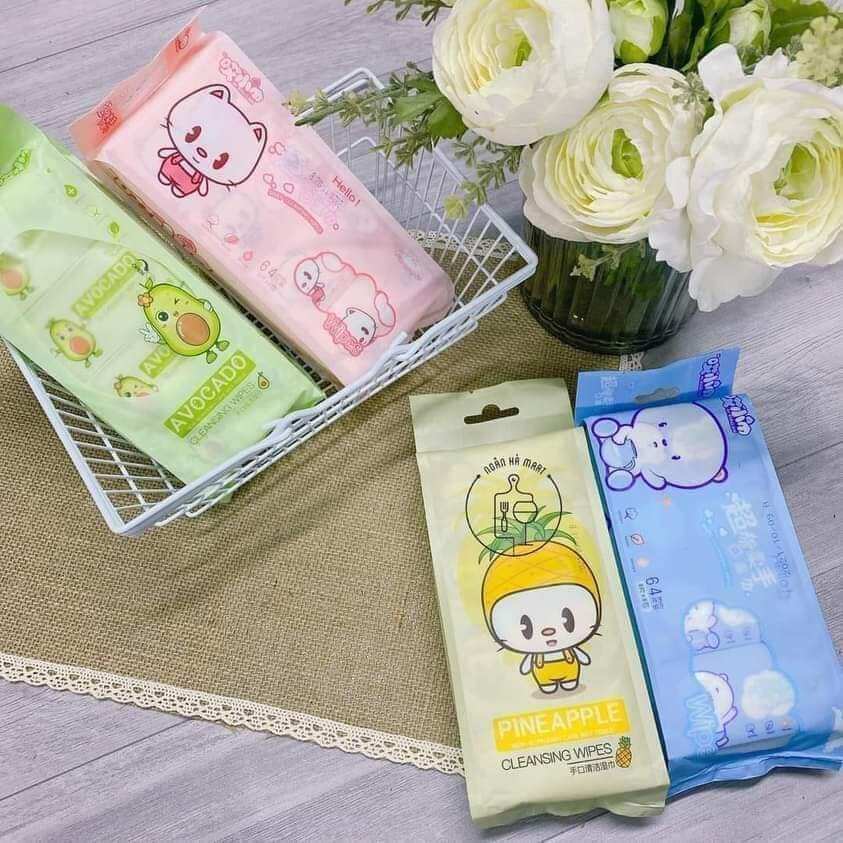 Khăn ướt mini bỏ túi set 8 gói