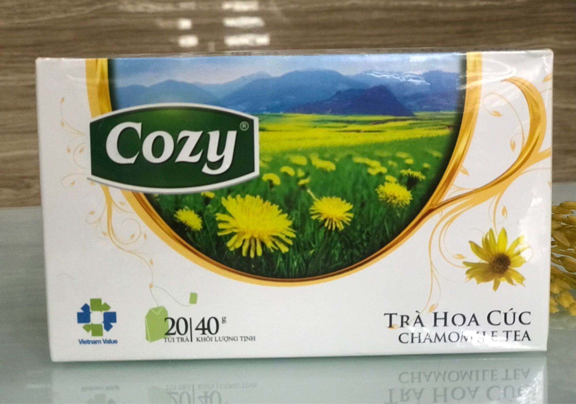 Trà thảo dược hoa cúc cozy hộp 40g /20 gói