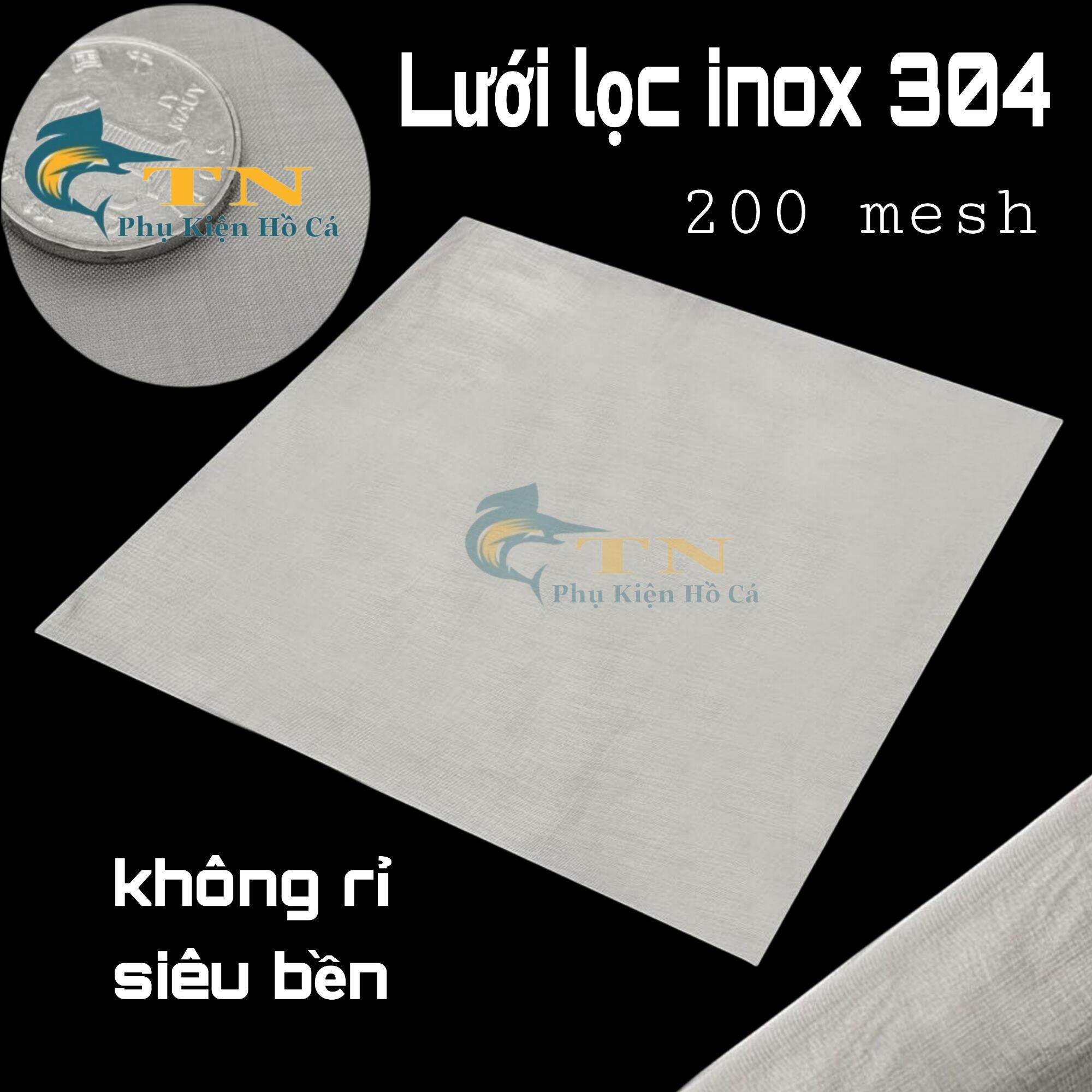 Lưới lọc inox 304 loại 200mesh siêu mịn hàng cty 1mx50cm