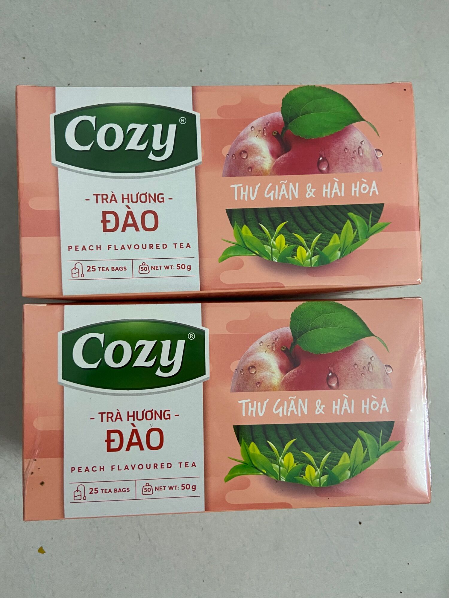 Trà đào Cozy túi lọc