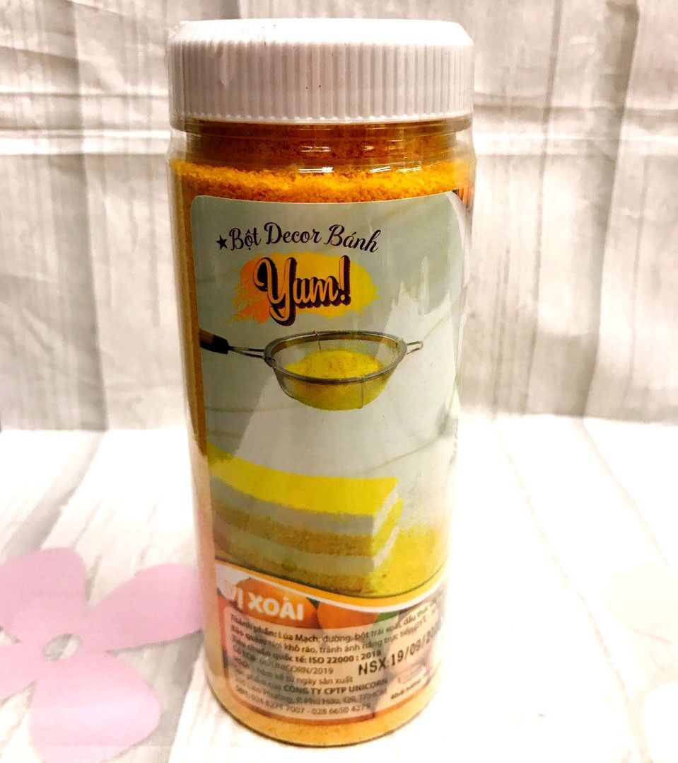 Bột decor bánh vị xoài 300gr