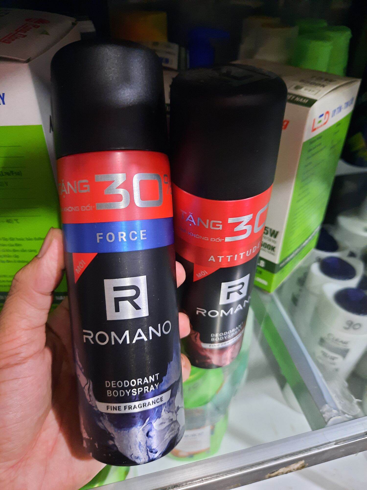Xịt ngăn mùi toàn thân Romano 195ml