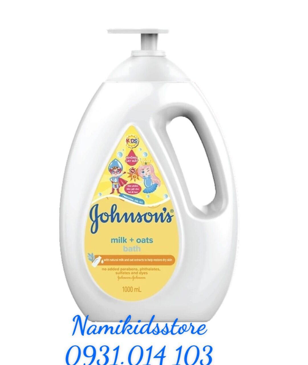 Sữa tắm johnson's baby milk + oat