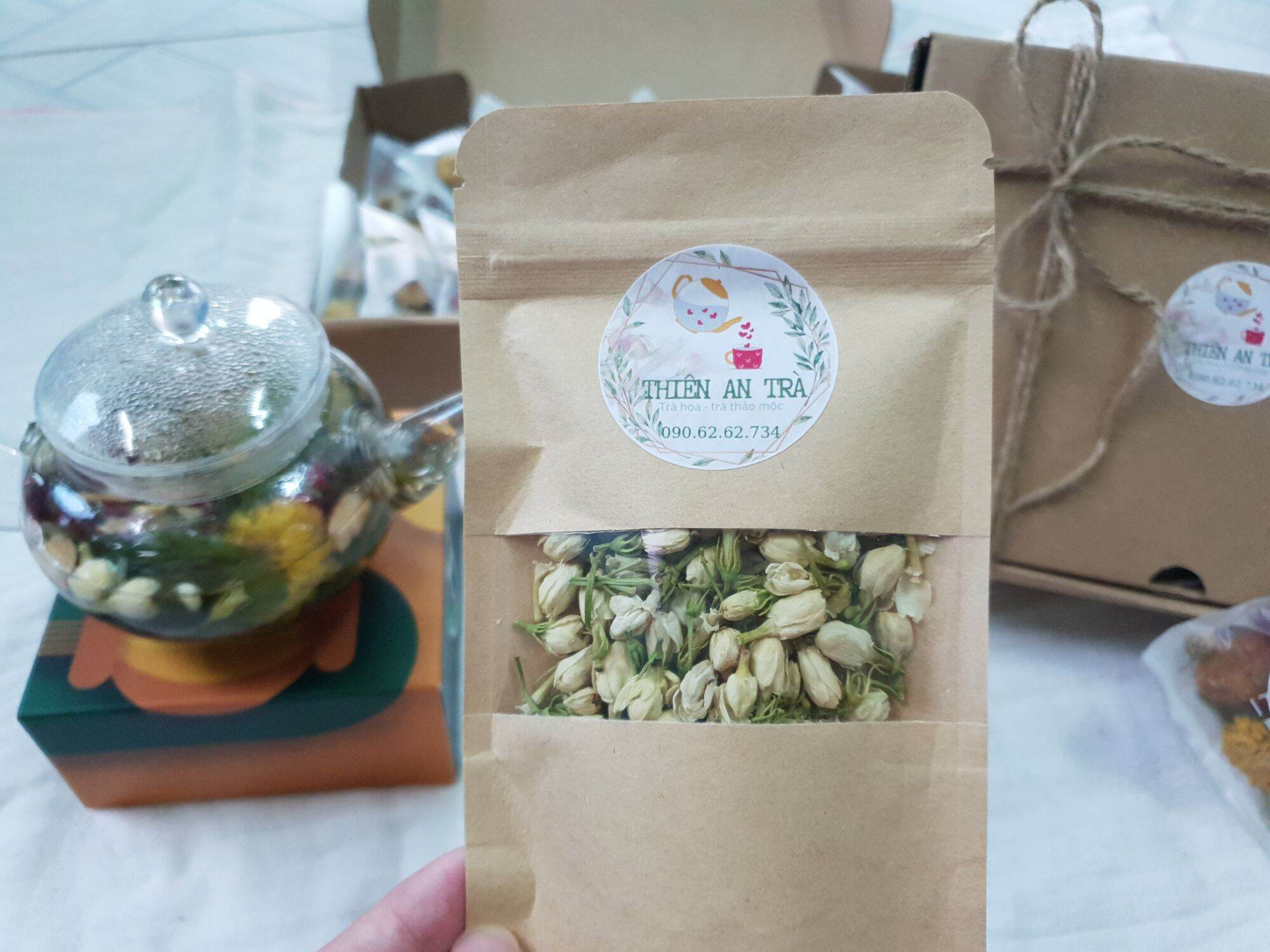 Nụ Lài sấy khô 10gr,trà hoa lài THIÊN AN TRÀ,trà hoa,trà dưỡng nhan,trà thảo mộc