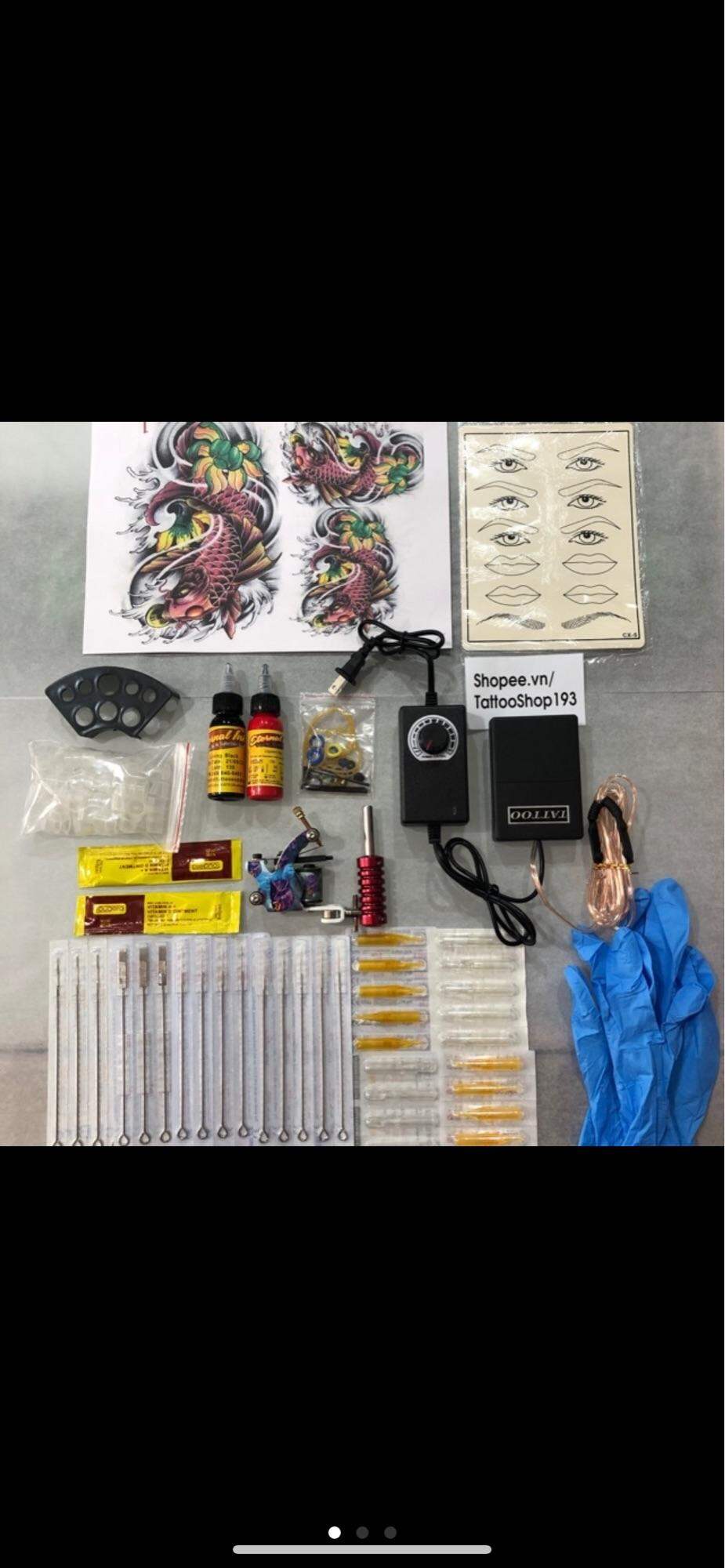 Bộ kít 1 máy xăm học viên cơ bản