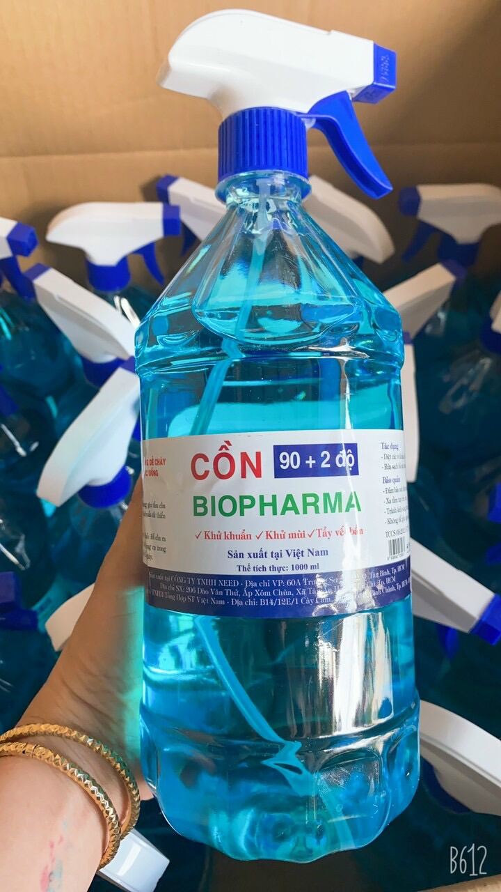 🎀 Cồn khử khuẩn Biopharma hương chanh - sả