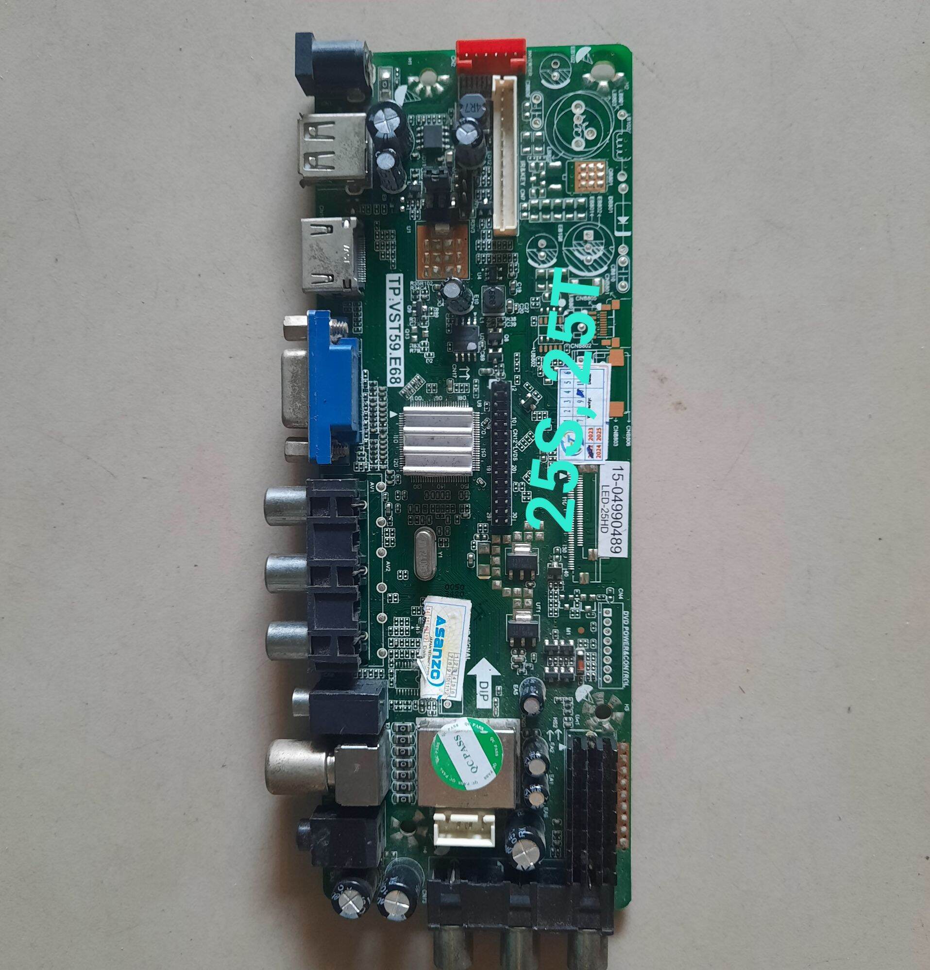 Bo mạch tivi asanzo 25s 25t