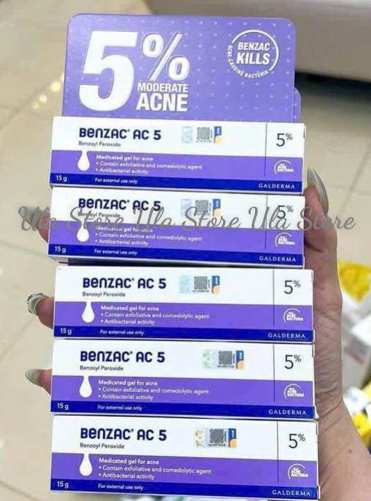 [BẢN Pháp]Kem Chấm Mụn Benzac ac 5% giảm mụn bọc mụn đầu trắng sưng đỏ-Fullbox 15g